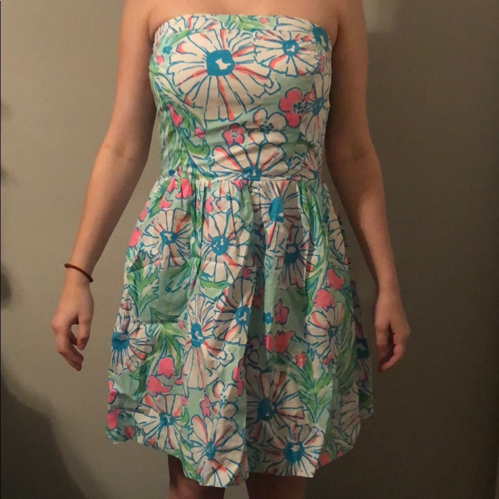 Lily Pulitzer Summer Strapless Dress